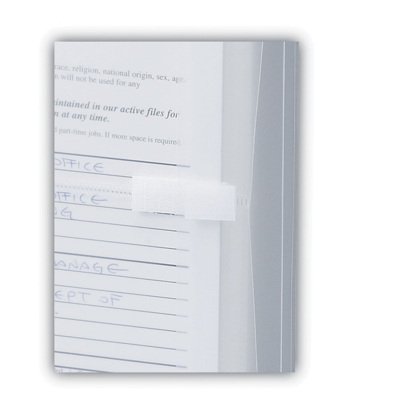 Smead Poly Side-Load Envelopes, Fold-Over Closure, 9.75 x 11.63, Clear, 5/Pack