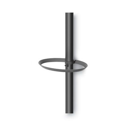 Alba Festival Coat Stand with Umbrella Holder, Five Knobs, 14w x 14d x 73.67h, Black