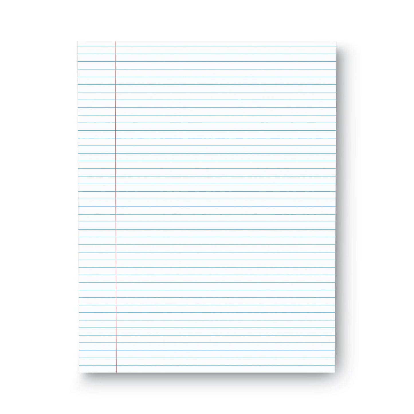 Universal Glue Top Pads, Narrow Rule, 50 White 8.5 x 11 Sheets, Dozen