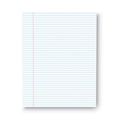Universal Glue Top Pads, Narrow Rule, 50 White 8.5 x 11 Sheets, Dozen