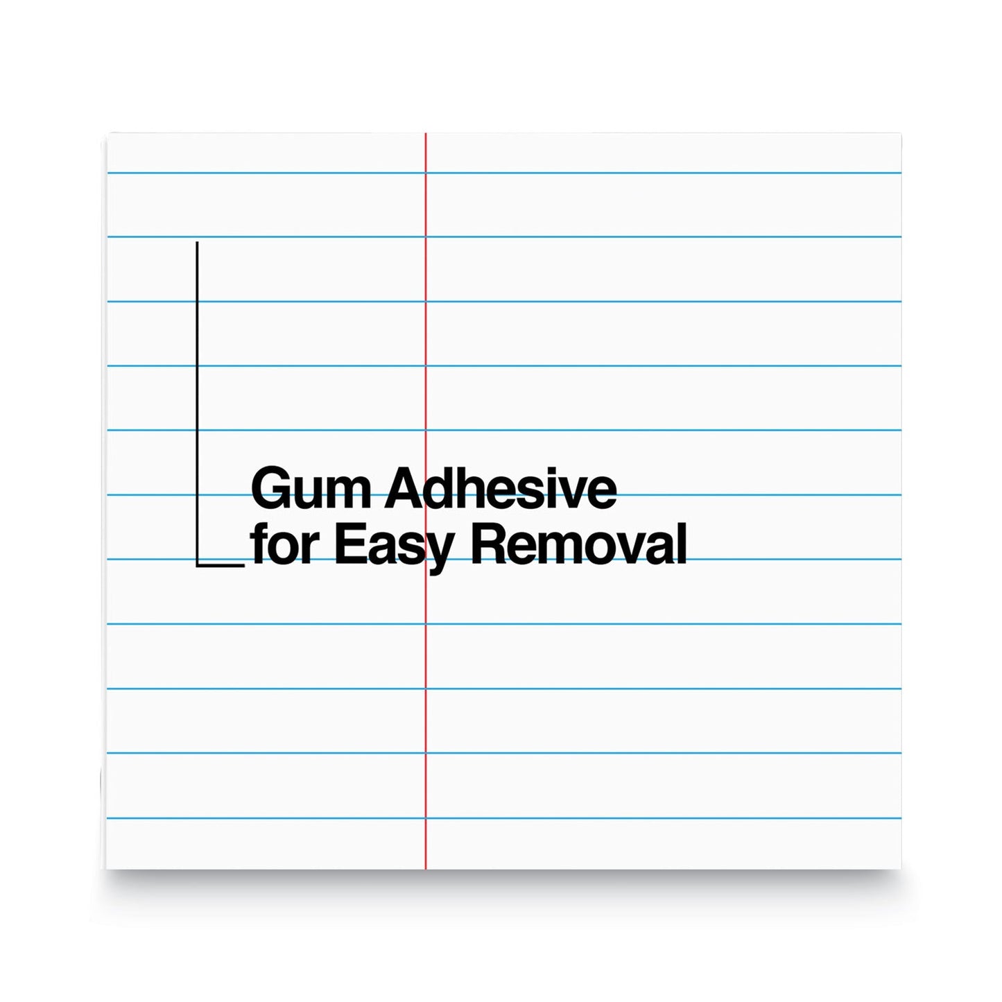 Universal Glue Top Pads, Narrow Rule, 50 White 8.5 x 11 Sheets, Dozen