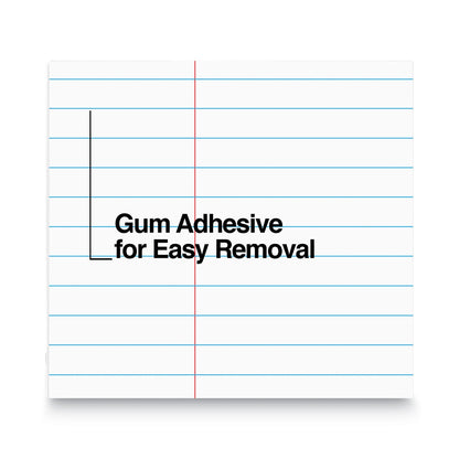 Universal Glue Top Pads, Narrow Rule, 50 White 8.5 x 11 Sheets, Dozen
