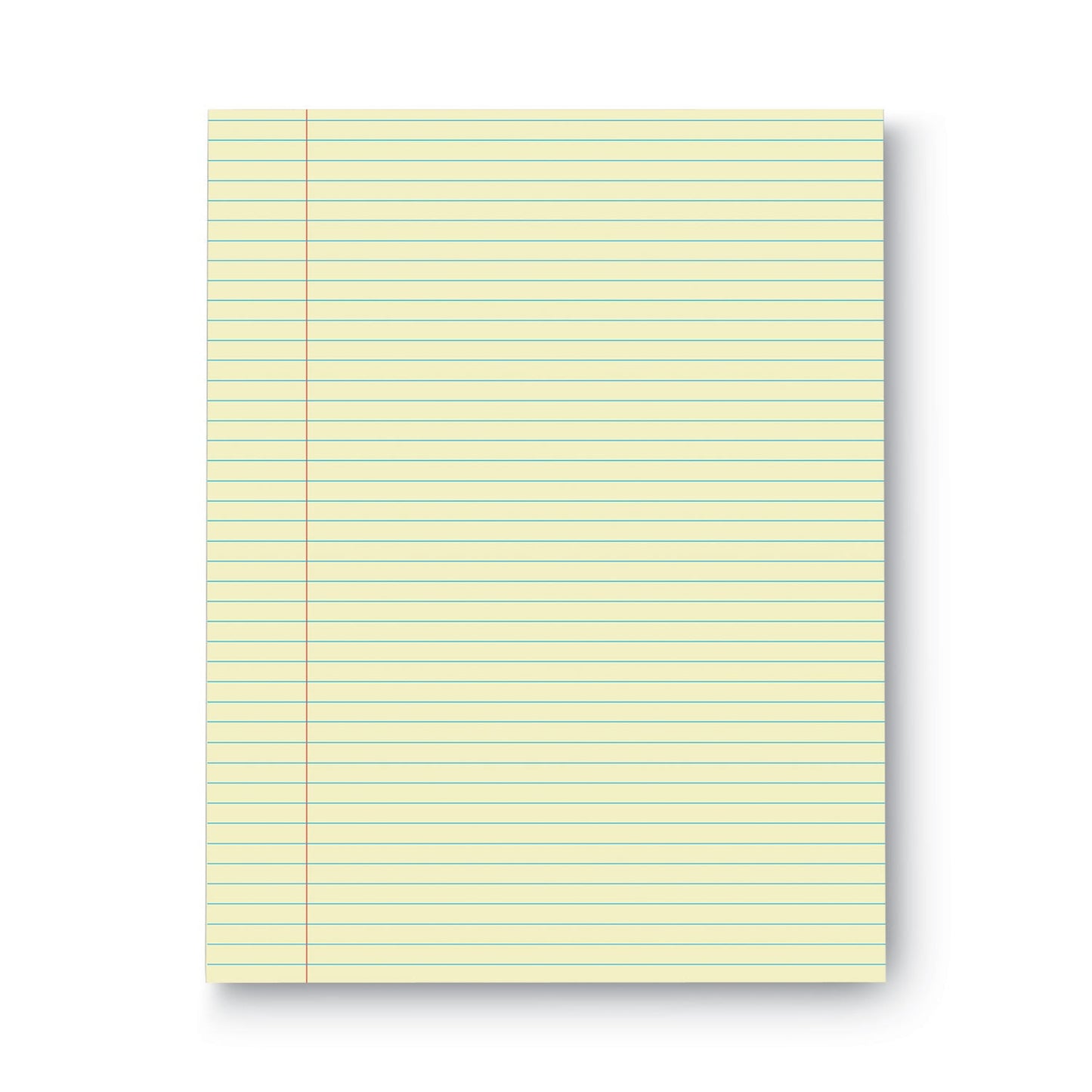 Universal Glue Top Pads, Narrow Rule, 50 Canary-Yellow 8.5 x 11 Sheets, Dozen
