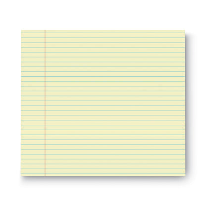 Universal Glue Top Pads, Narrow Rule, 50 Canary-Yellow 8.5 x 11 Sheets, Dozen