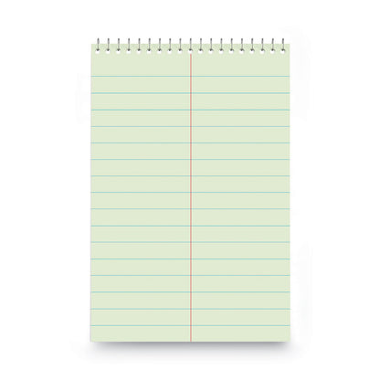 Universal Steno Pads, Pitman Rule, Red Cover, 60 Green-Tint 6 x 9 Sheets