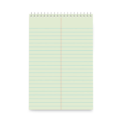 Universal Steno Pads, Gregg Rule, Red Cover, 80 Green-Tint 6 x 9 Sheets, 6/Pack
