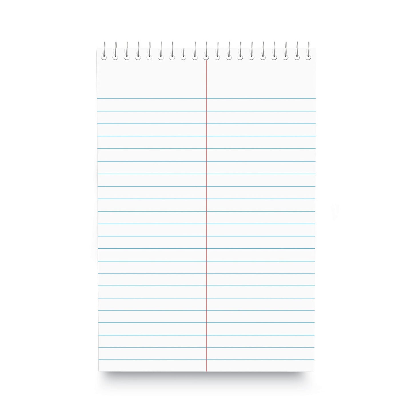 Universal Steno Pads, Gregg Rule, Red Cover, 80 White 6 x 9 Sheets