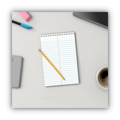 Universal Steno Pads, Gregg Rule, Red Cover, 80 White 6 x 9 Sheets