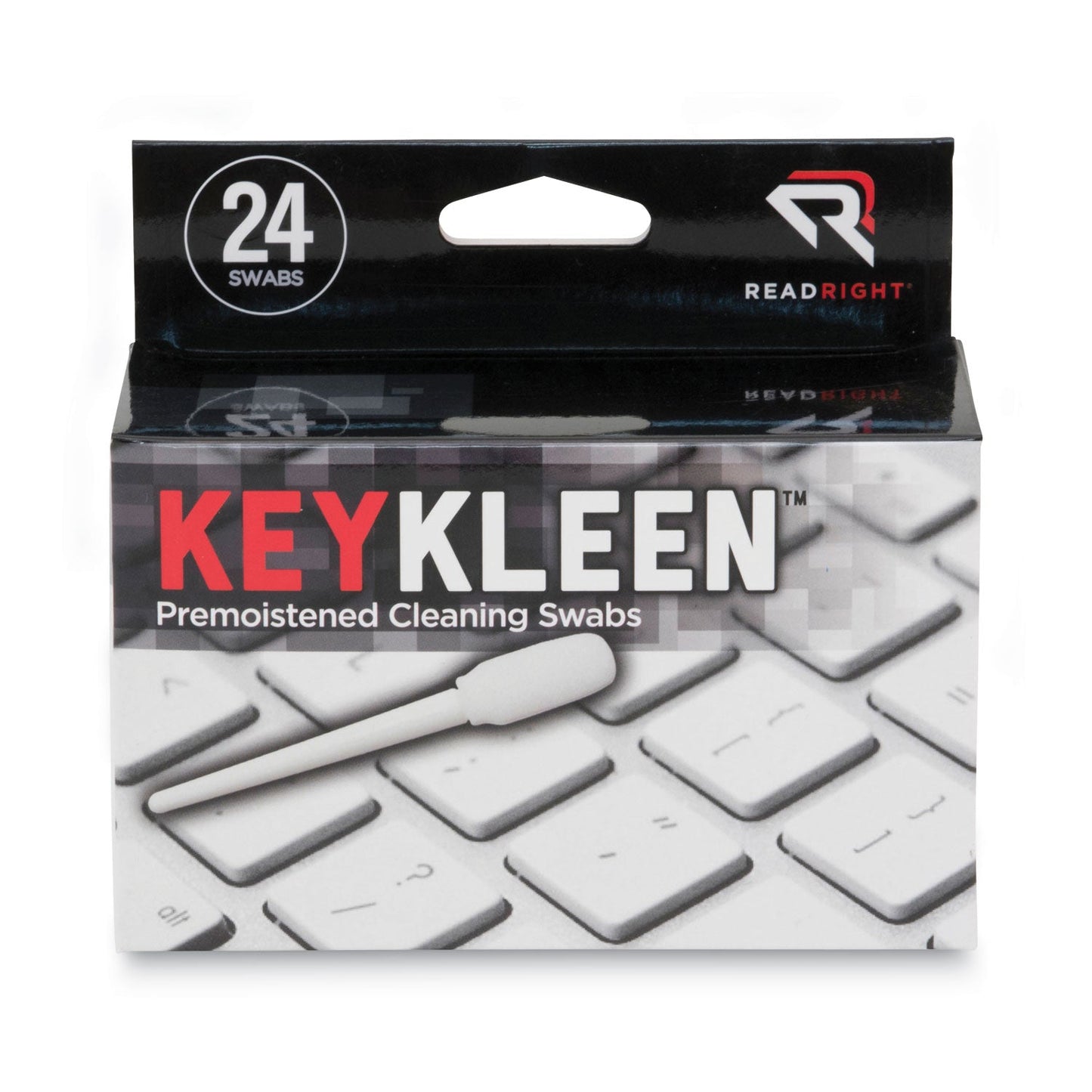 Read Right KeyKleen Premoistened Cleaning Swabs, 24/Box