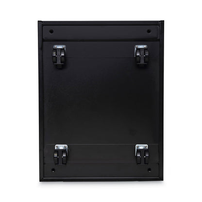 Alera File Pedestal, Left or Right, 2-Drawers: Box/File, Legal/Letter, Black, 14.96" x 19.29" x 21.65"