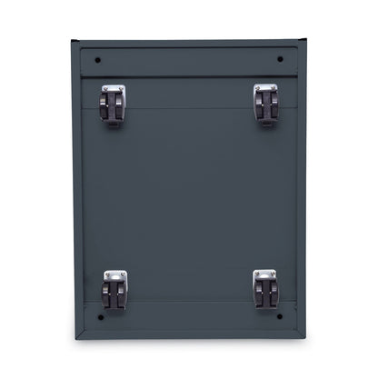 Alera File Pedestal, Left or Right, 2 Legal/Letter-Size File Drawers, Charcoal, 14.96" x 19.29" x 27.75"