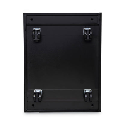 Alera File Pedestal with Full-Length Pull, Left or Right, 3-Drawers: Box/Box/File, Legal/Letter, Black, 14.96" x 19.29" x 27.75"