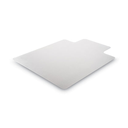 deflecto DuraMat Moderate Use Chair Mat, Low Pile Carpet, Roll, 36 x 48, Lipped, Clear