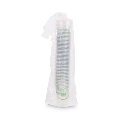 Eco-Products GreenStripe Renewable and Compostable Cold Cups, 16 oz, Clear, 50/Pack, 20 Packs/Carton
