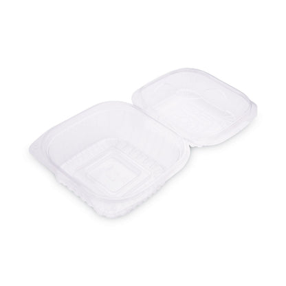 Eco-Products Clear Clamshell Hinged Food Containers, 6 x 6 x 3, Plastic, 80/Pack, 3 Packs/Carton