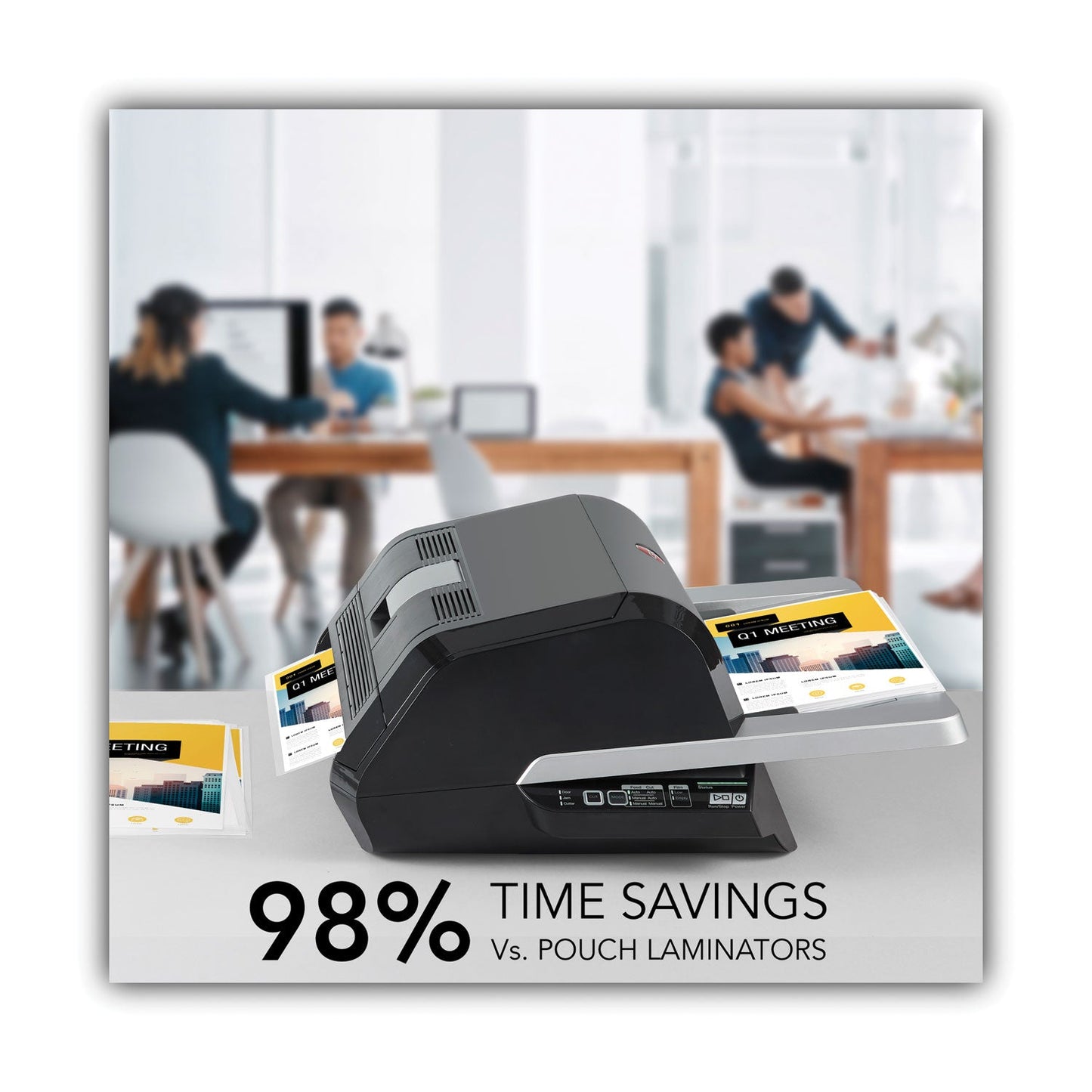 GBC Foton 30 Automated Pouch-Free Laminator, Two Rollers, 1" Max Document Width, 5 mil Max Document Thickness