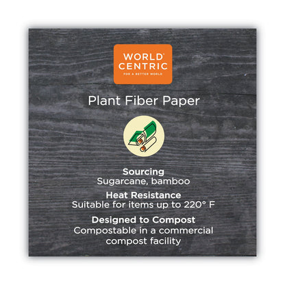 World Centric No Tree Paper Bowls, 24 oz, 4.4" Diameter x 4.5"h, Natural, Sugarcane, 500/Carton