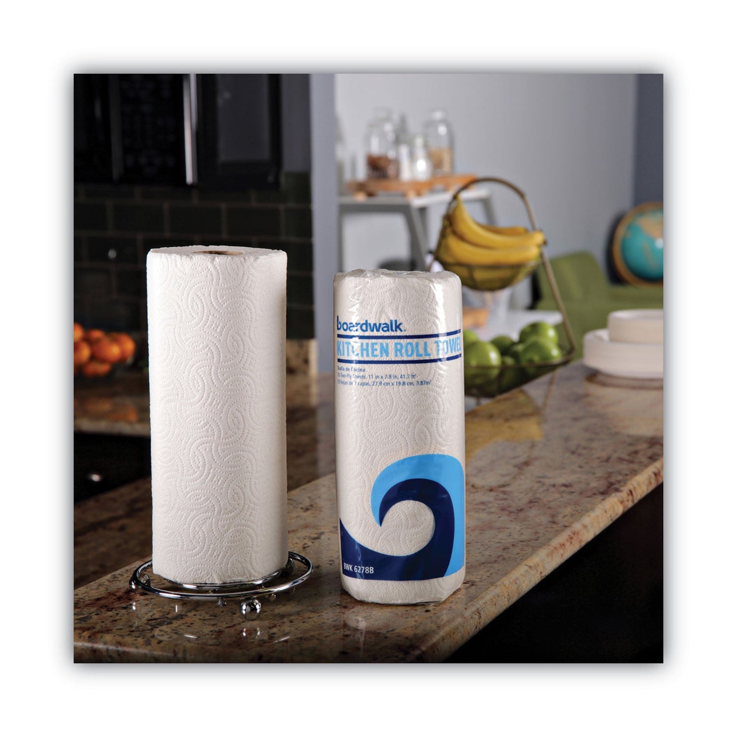 Boardwalk Kitchen Roll Towel, 2-Ply, 11 x 8, White, 70/Roll, 30 Rolls/Carton