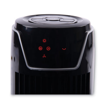 Alera 36" 3-Speed Oscillating Tower Fan with Remote Control, Plastic, Black