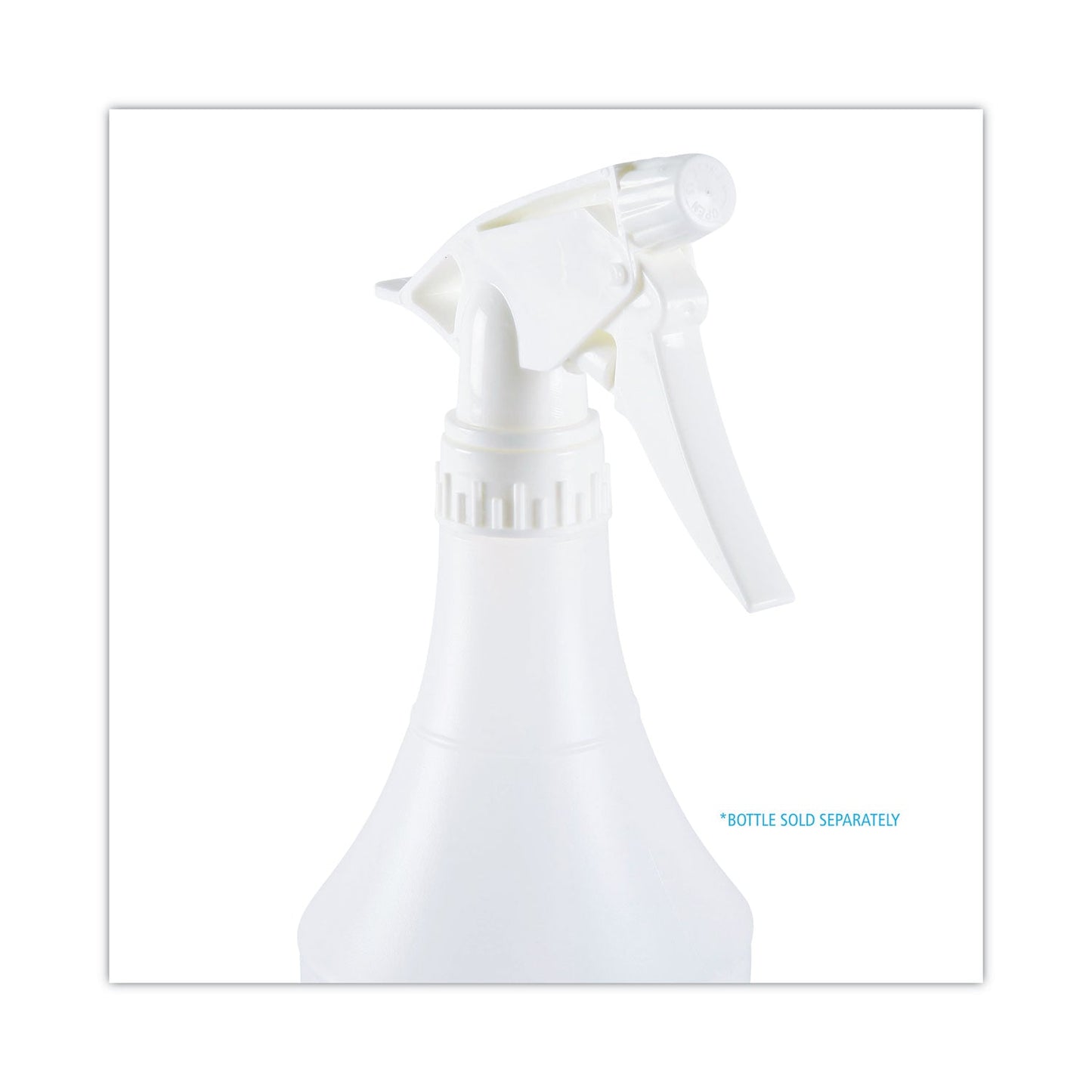 Boardwalk Trigger Sprayer 300ES, 9.5" Tube, Fits oz Bottles, White, 24/Carton