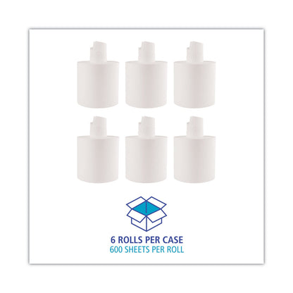 Boardwalk Center-Pull Roll Towels, 2-Ply, 7.6 x 8.9, White, 600/Roll, 6/Carton
