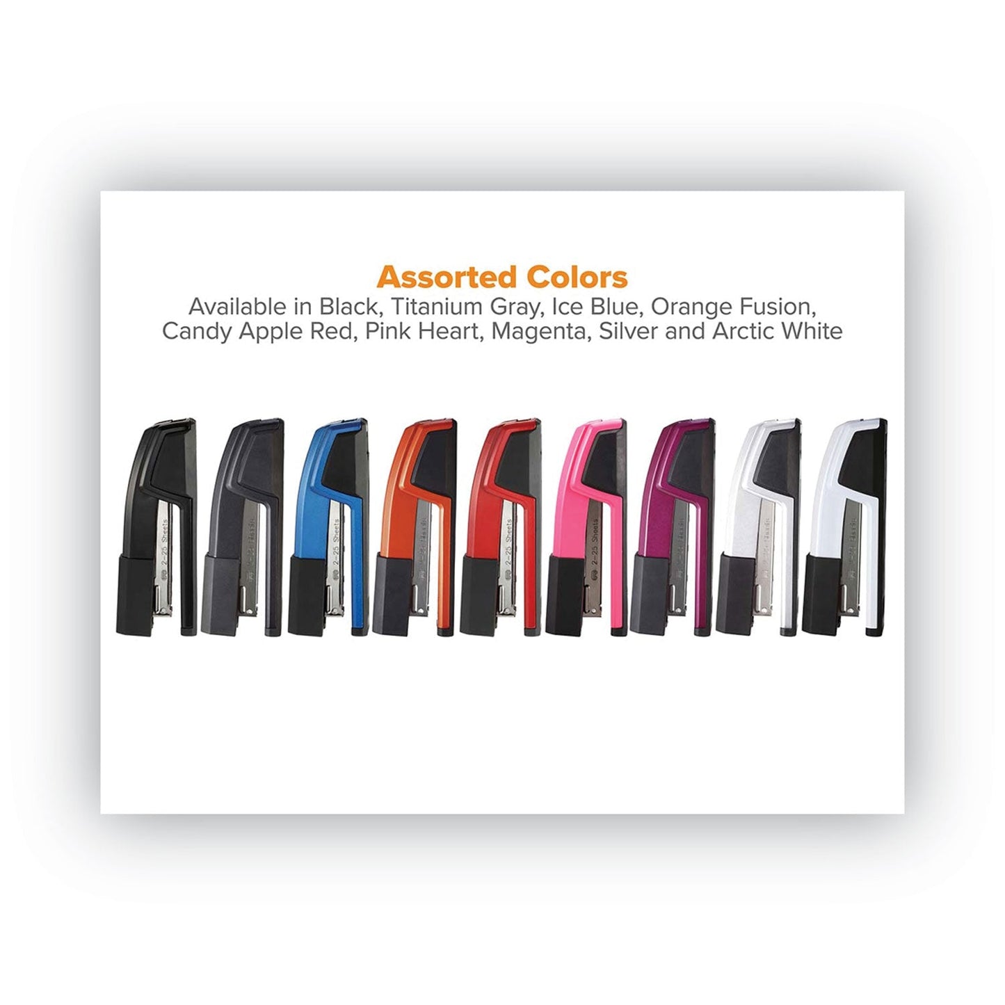 Bostitch Epic Stapler, 25-Sheet Capacity, Magenta