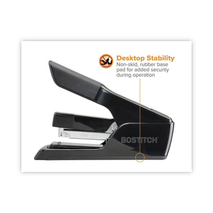 Bostitch EZ Squeeze 75 Stapler, 75-Sheet Capacity, Black