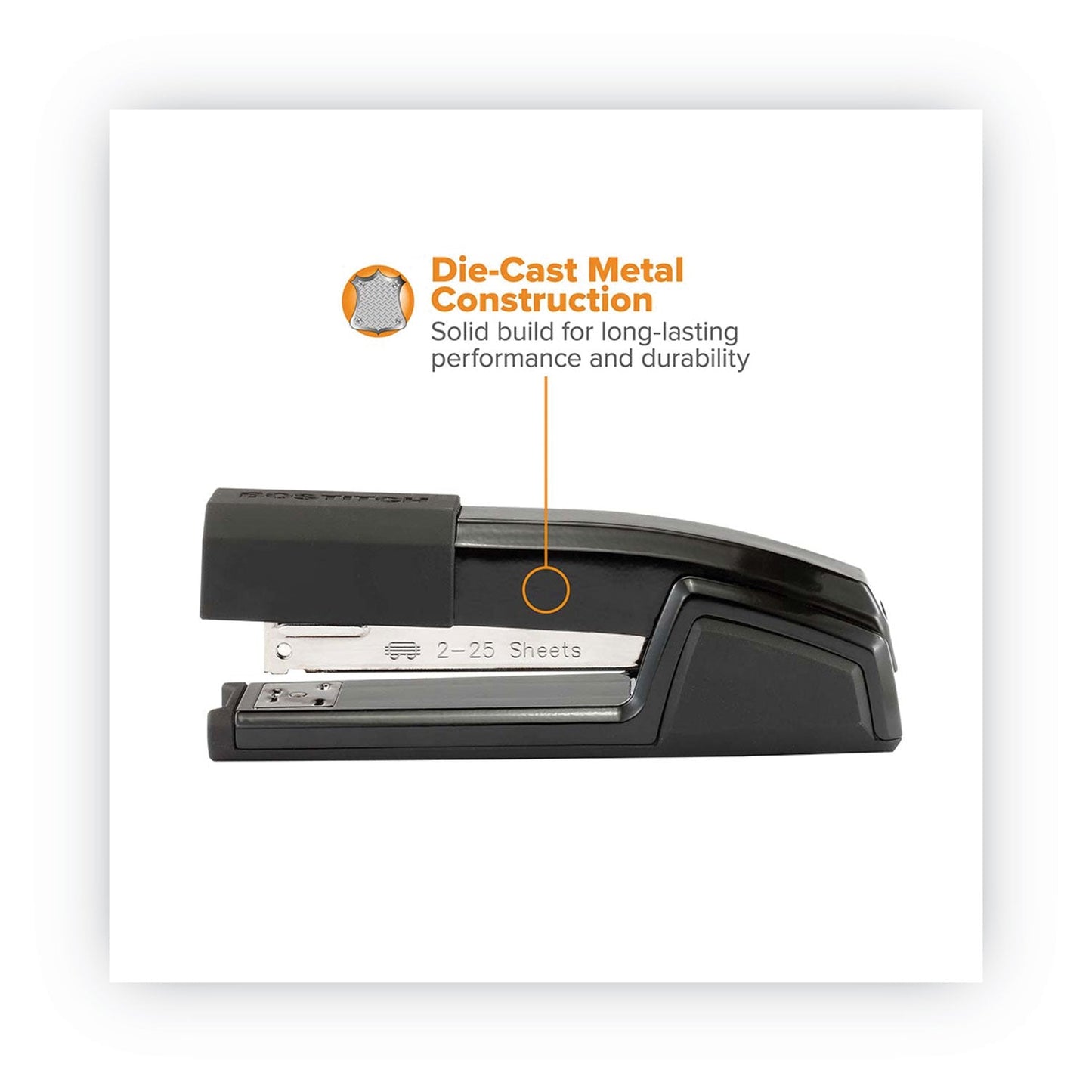 Bostitch Epic Stapler, 25-Sheet Capacity, Black