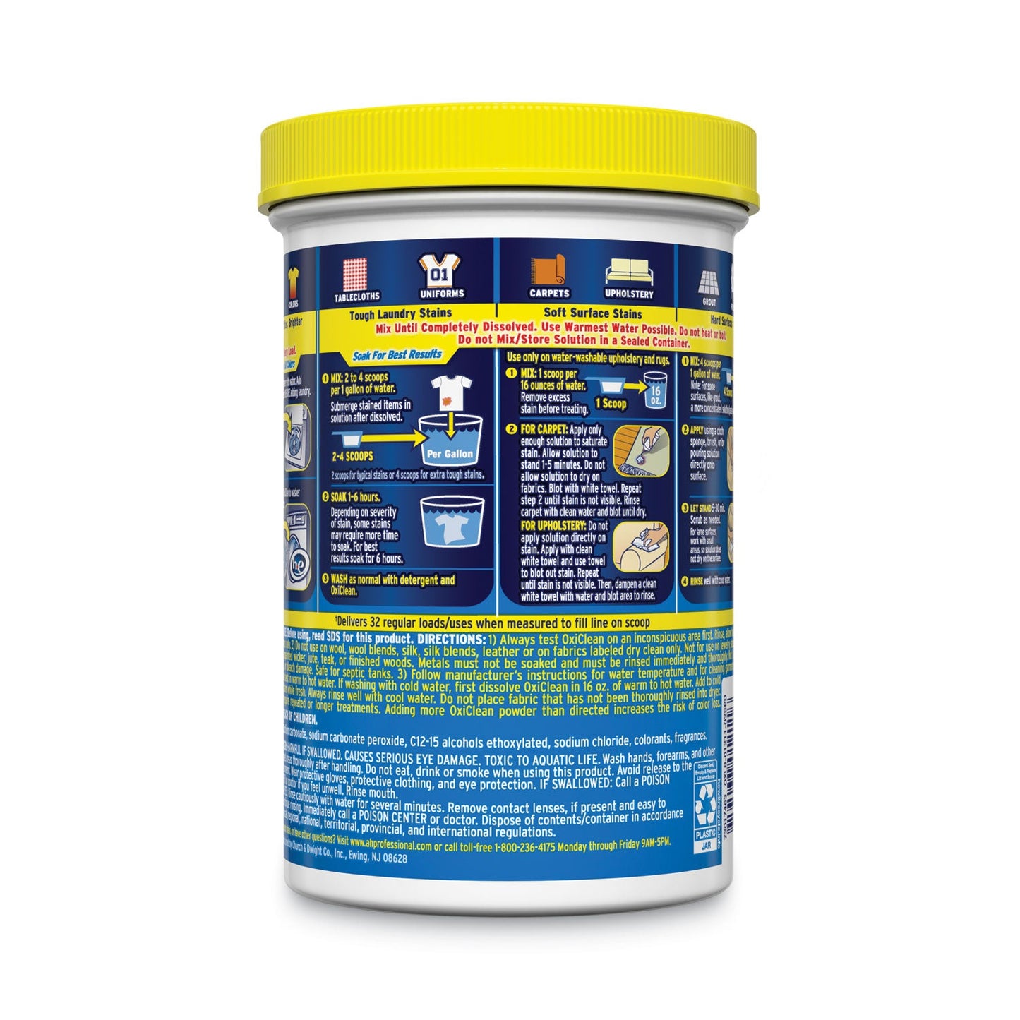 OxiClean Versatile Stain Remover, Unscented, 1.5 lb Box, 12/Carton