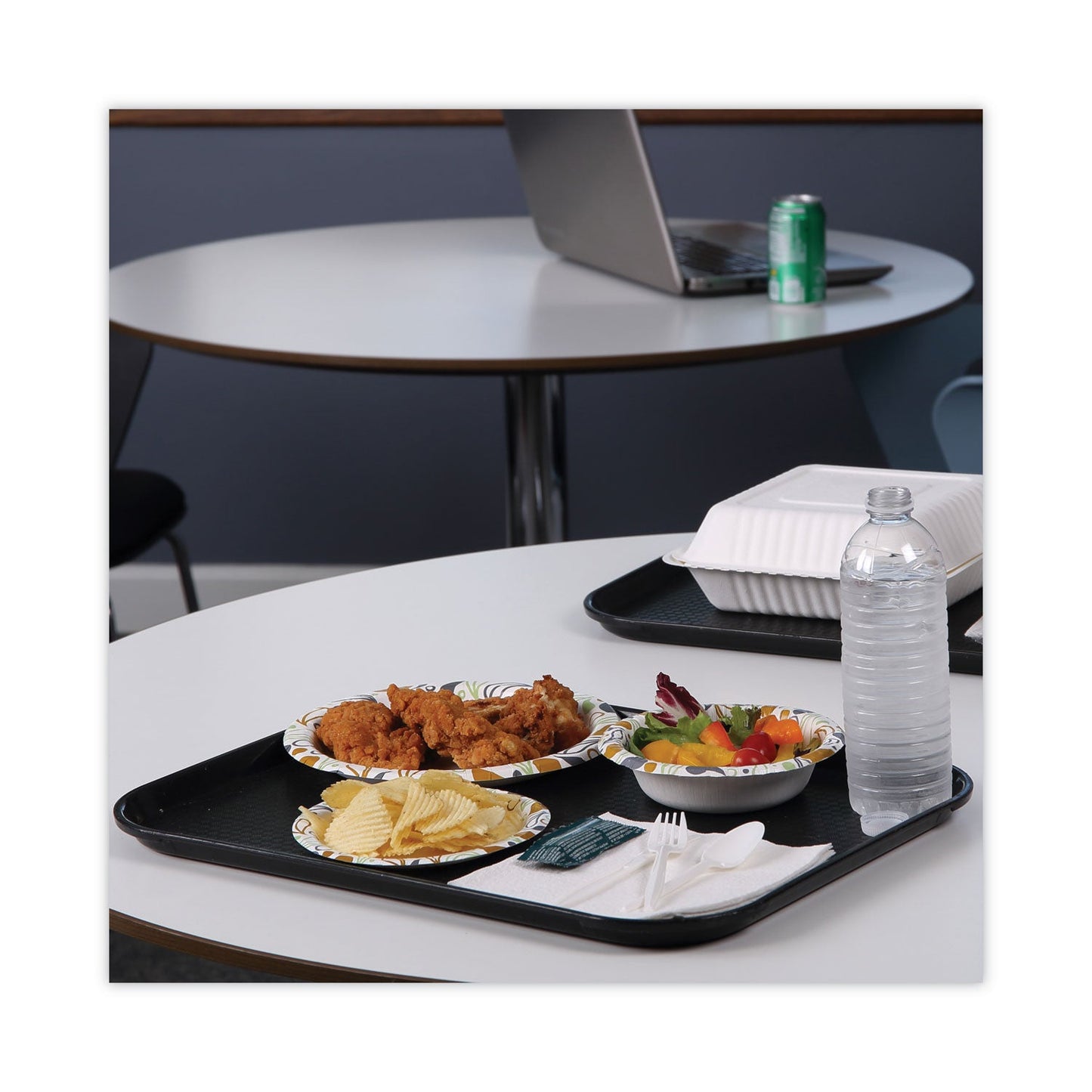 Boardwalk Deerfield Printed Paper Plates, 6" Dia, Coated/Soak Proof, Multicolor, 250/Pack, 4 Packs/Carton
