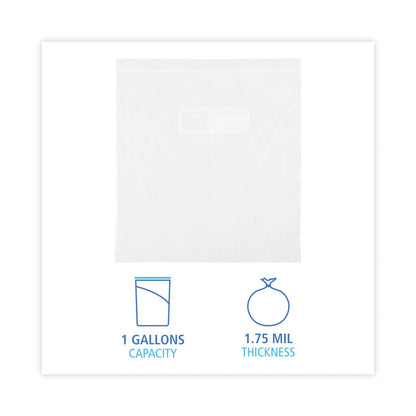 Boardwalk Reclosable Food Storage Bags, 1 gal, 1.75 mil, 10.5" x 11", Clear, 250/Box