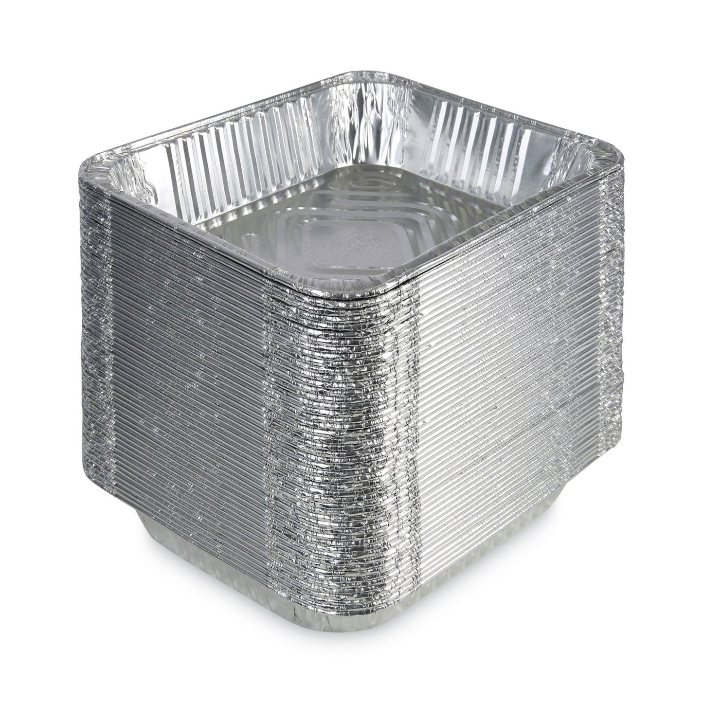 Boardwalk Aluminum Steam Table Pans, Half-Size Deep—128 oz., 2.56" Deep, 10.38 x 12.75, 100/Carton