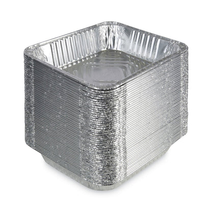 Boardwalk Aluminum Steam Table Pans, Half-Size Deep—128 oz., 2.56" Deep, 10.38 x 12.75, 100/Carton