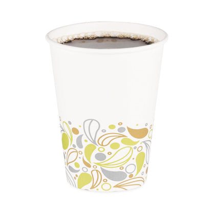 Boardwalk Deerfield Printed Paper Hot Cups, 12 oz, 50 Cups/Sleeve, 20 Sleeves/Carton