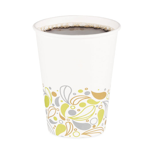 Boardwalk Deerfield Printed Paper Hot Cups, 12 oz, 50 Cups/Sleeve, 20 Sleeves/Carton