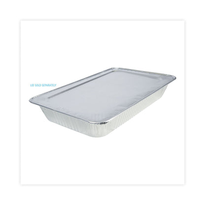Boardwalk Aluminum Steam Table Pans, Full-Size Deep, 3.19" Deep, 12.81 x 20.75, 50/Carton
