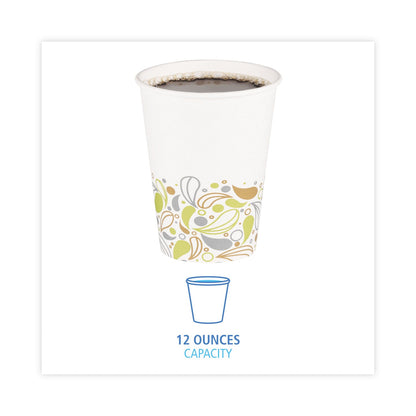 Boardwalk Deerfield Printed Paper Hot Cups, 12 oz, 50 Cups/Sleeve, 20 Sleeves/Carton
