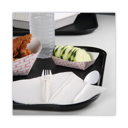 Boardwalk Paper Food Baskets, 0.25 lb Capacity, 2.69 x 1.05 x 4, Red/White, 1,000/Carton