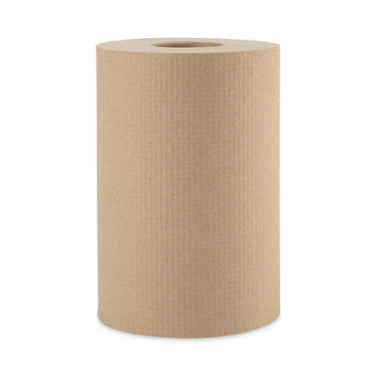 Boardwalk Hardwound Paper Towels, 1-Ply, 8" x 350 ft, Natural, 12 Rolls/Carton