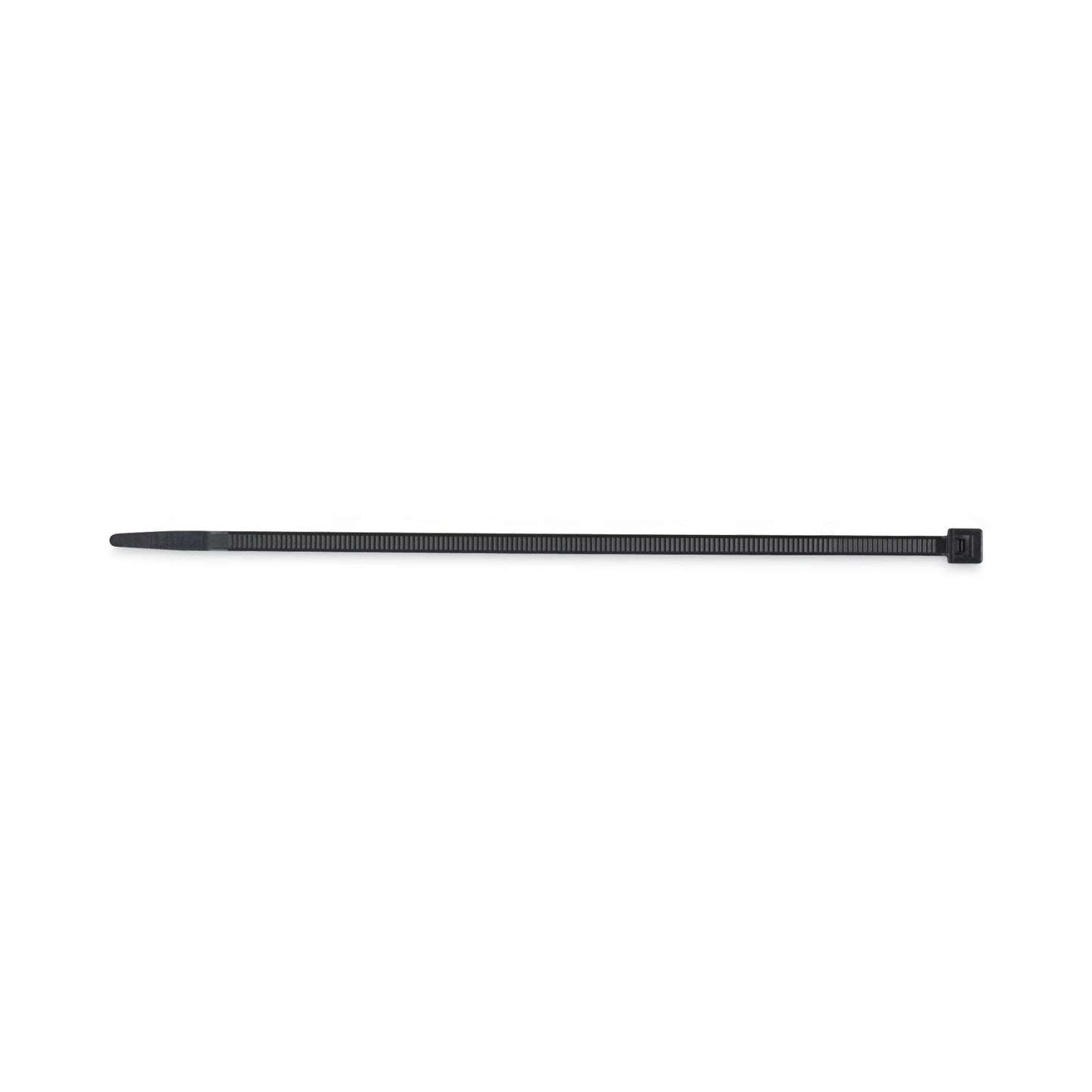 Tatco Nylon Cable Ties, 8 x 0.19, 50 lb, Black, 1,000/Pack