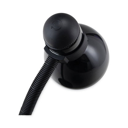 Ledu Advanced Style Incandescent Gooseneck Desk Lamp, 6"w x 6"d x 18"h, Black