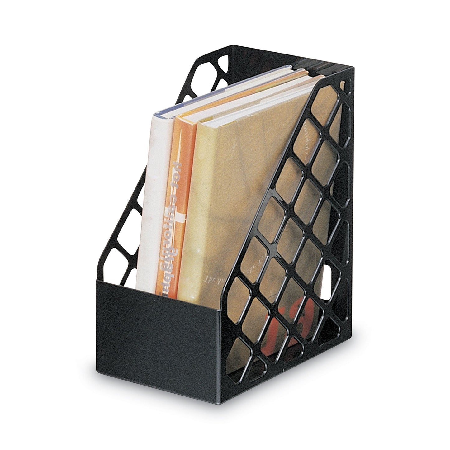Universal Recycled Plastic Large Magazine File, 6.25 x 9.5 x 11.88, Black