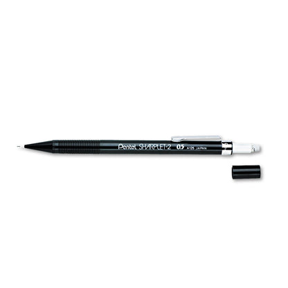 Pentel Sharplet-2 Mechanical Pencil, 0.5 mm, HB (#2.5), Black Lead, Black Barrel