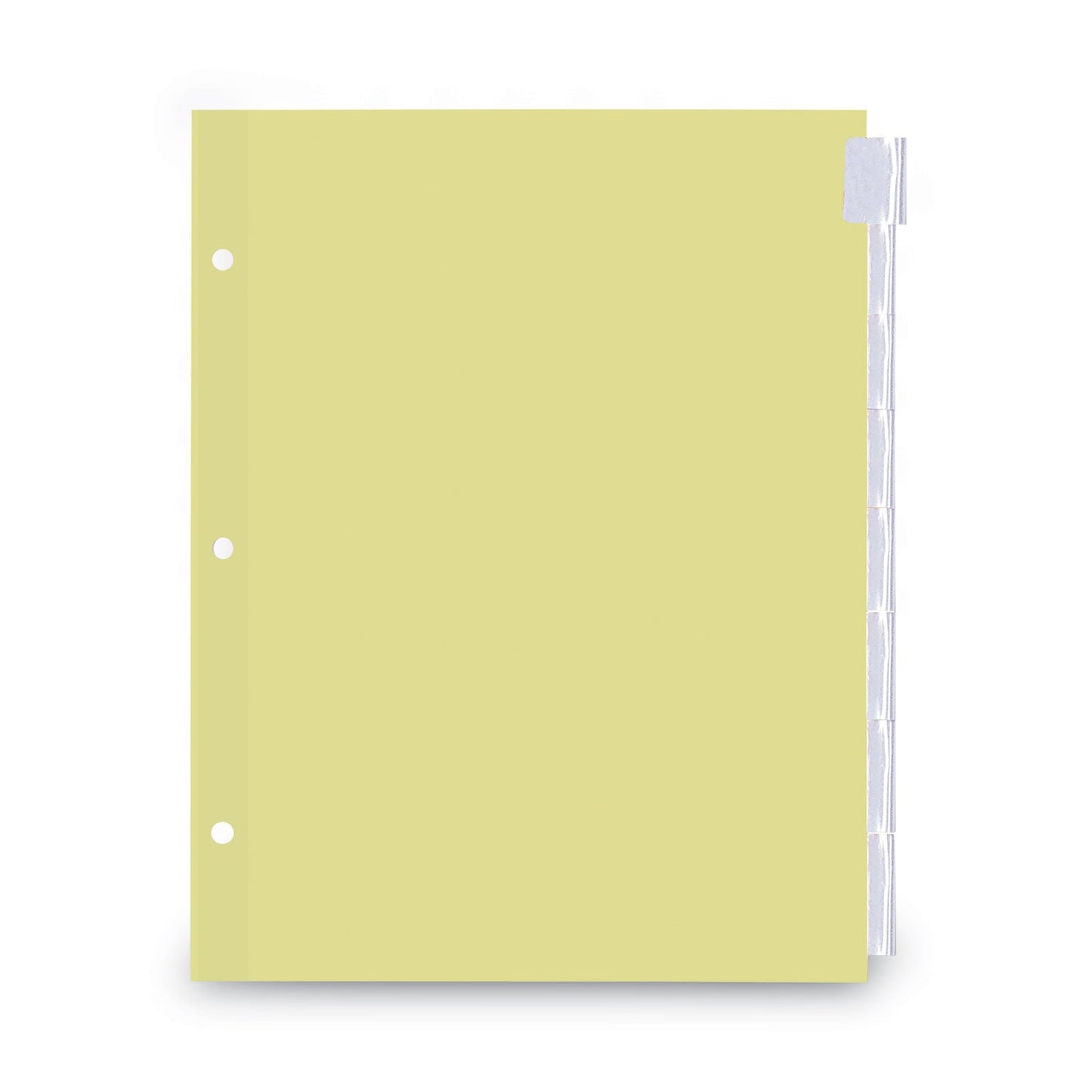 Universal Insertable Tab Index, 8-Tab, 11 x 8.5, Buff, Clear Tabs, 6 Sets