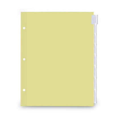 Universal Insertable Tab Index, 8-Tab, 11 x 8.5, Buff, Clear Tabs, 6 Sets