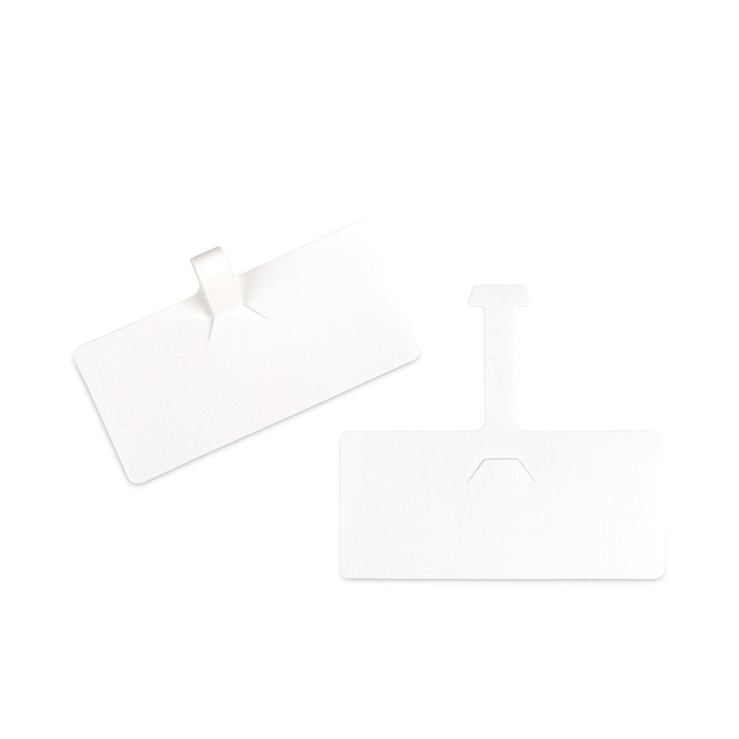 C-Line Wire Rack Shelf Tag, Side Load, 3.5 x 1.5, White, 10/Pack