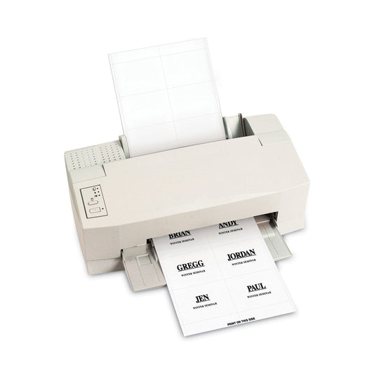 C-Line Name Badge Inserts, 4 x 3, White, 60/Pack