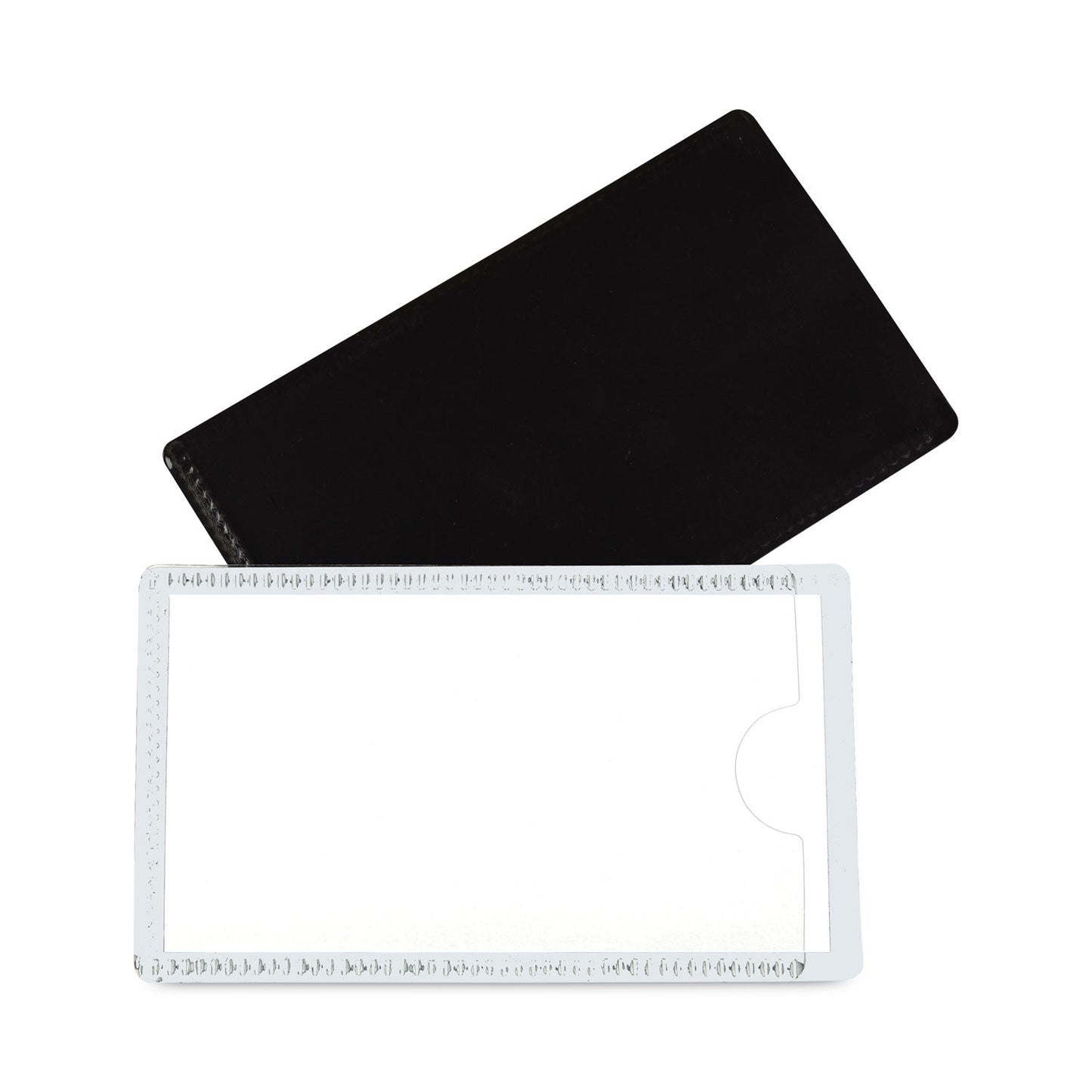 C-Line Slap-Stick Magnetic Label Holders, Side Load, 4.25 x 2.5, White, 10/Pack