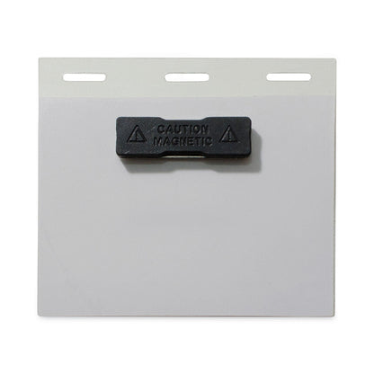 C-Line Self-Laminating Magnetic Style Name Badge Holder Kit, 3" x 4", Clear, 20/Box
