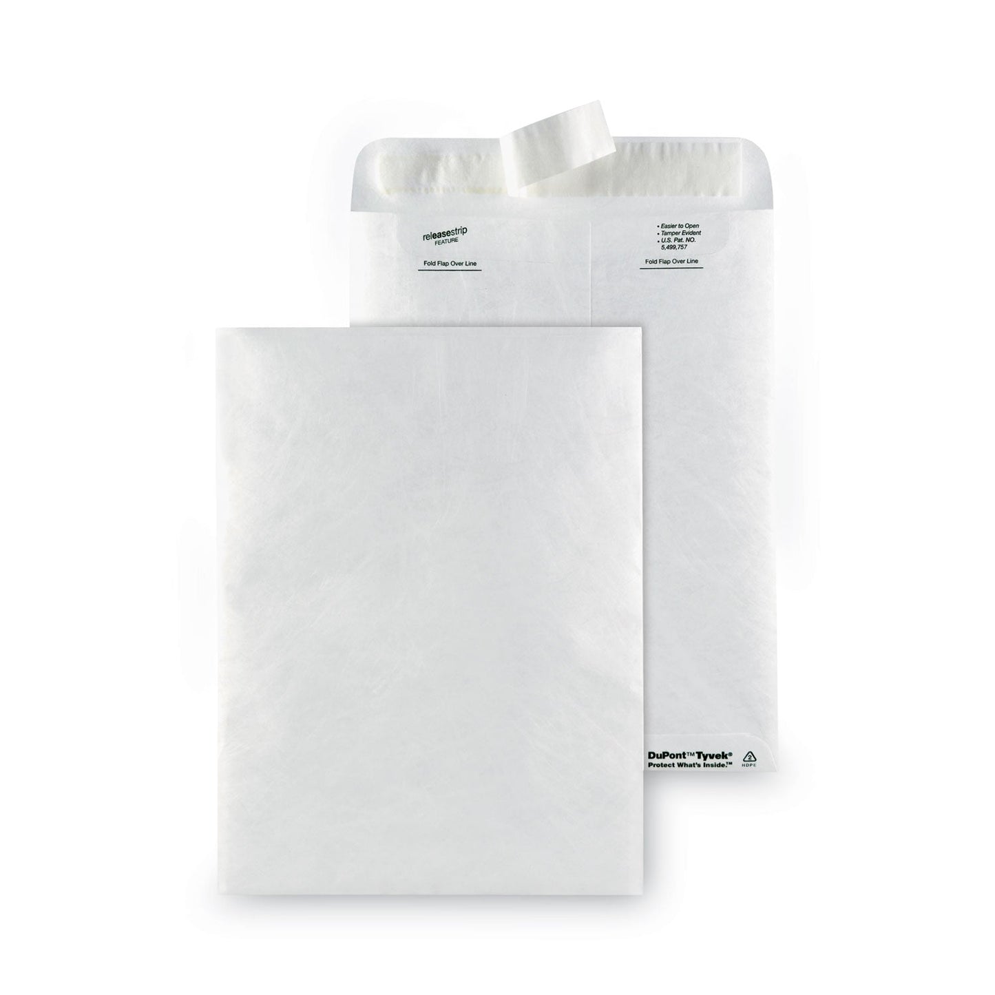 Survivor Lightweight 14 lb Tyvek Catalog Mailers, #10 1/2, Square Flap, Redi-Strip Adhesive Closure, 9 x 12, White, 50/Box